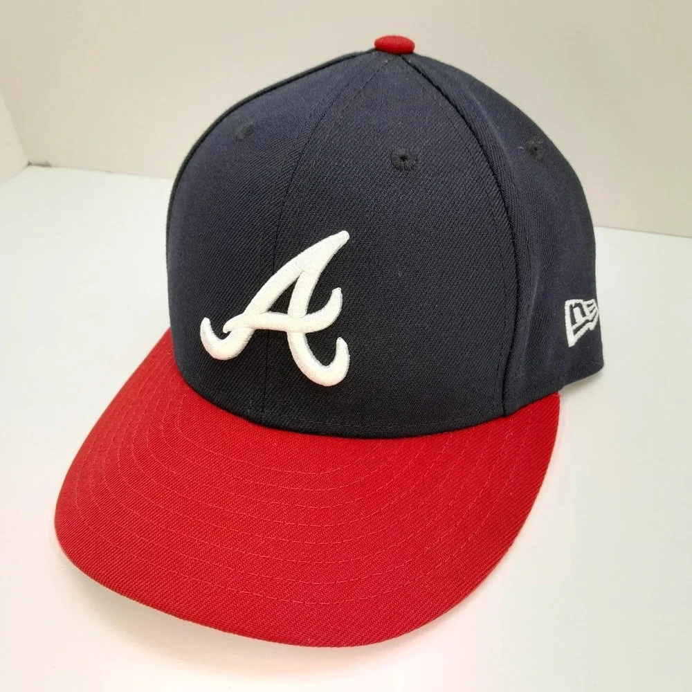 New Era 59FIFTY Atlanta Braves On Field Fitted Hat Size 7 MLB Cap